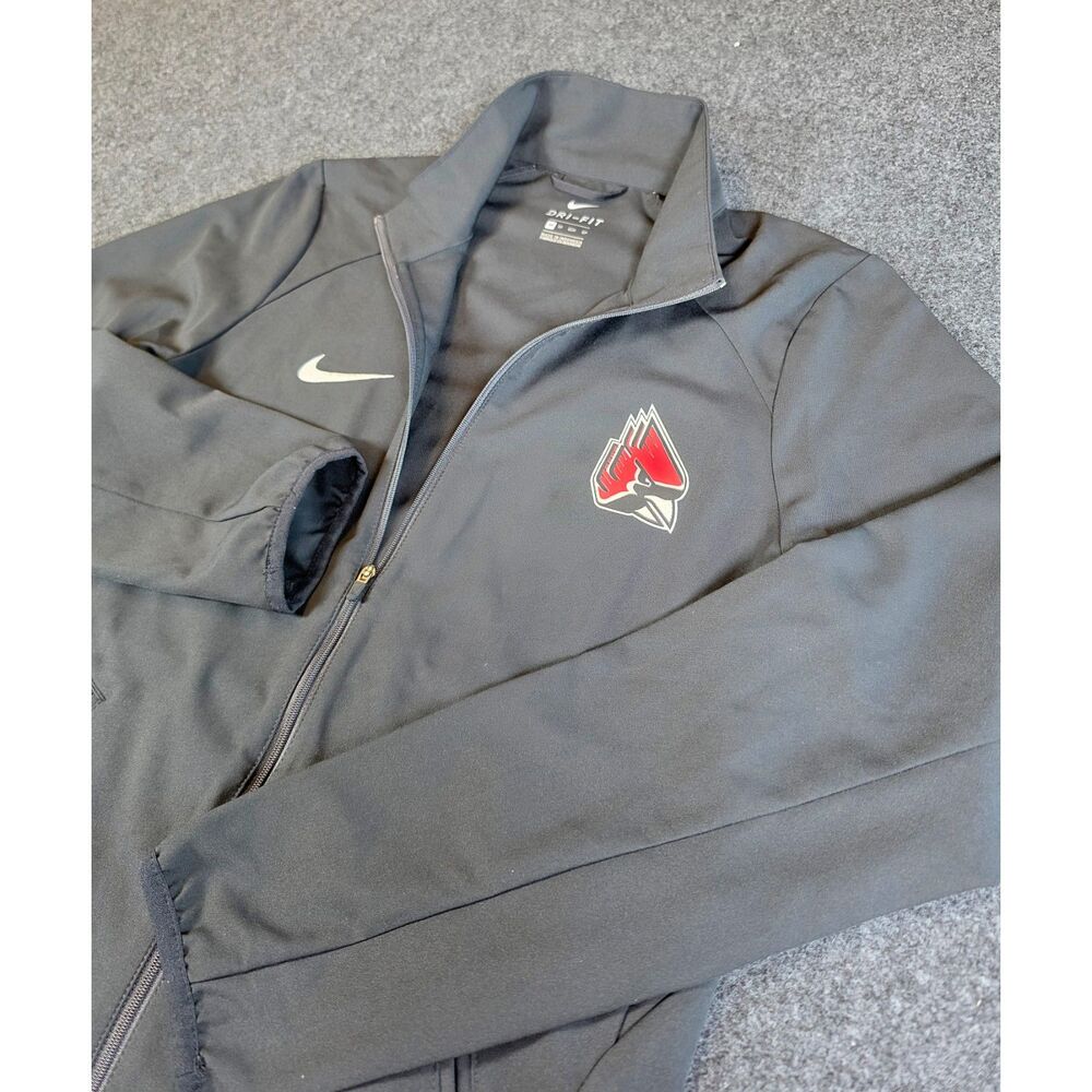 Nike Ball State Cardinals Dri-FIT Jacket XS Black NCAA Full Zip Track Athletic